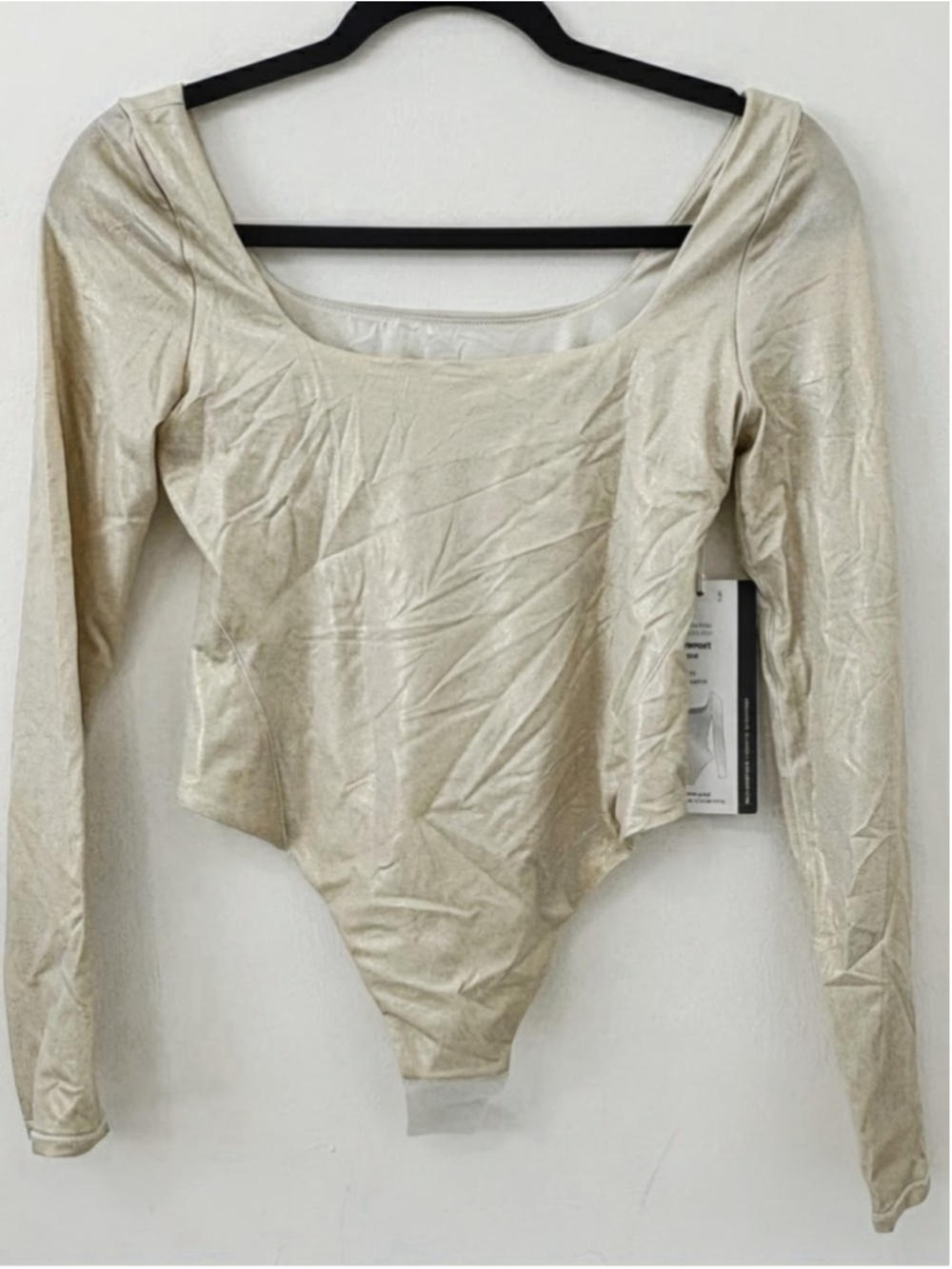 Lululemon Wundermost Nulu Shine Bodysuit Sz S Bone NWT